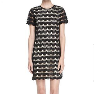 💙 Kate Spade Virginia Scalloped Lace Little Black Dress